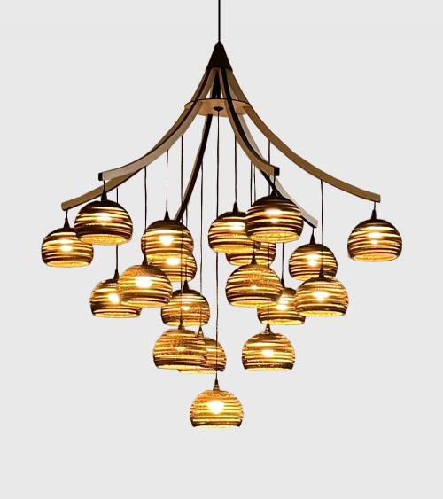 Lustre 6 bras / 19 novas 200